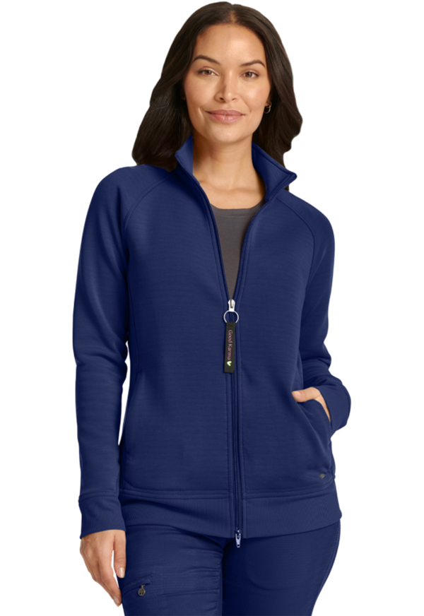 HH300F Chaqueta médica Healing Hands Karma STRETCH con cremallera y 5 bolsillos para mujer de edición limitada